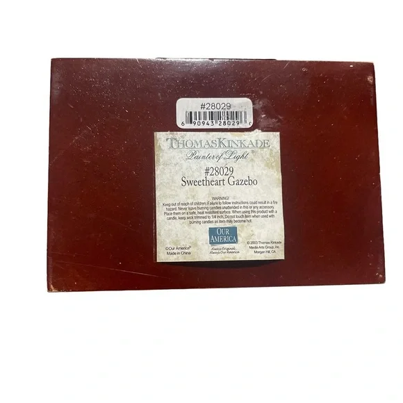 Thomas Kinkade Painter of Light Candle Holder Inspirational Sweetheart Gazebo - Picture 9 of 9